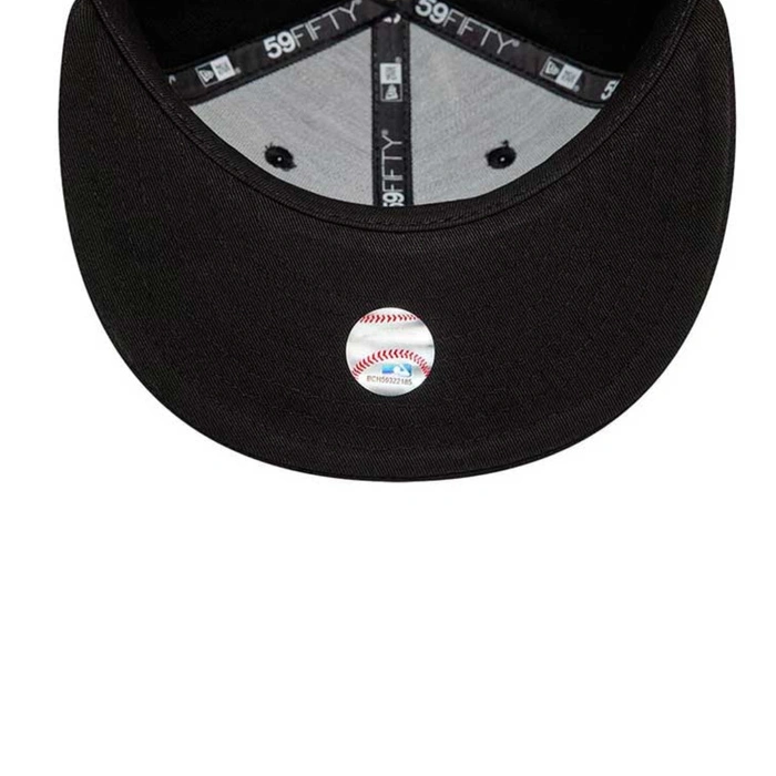 Czapka New Era 59FIFTY LA czarny fullcap z prostym daszkiem r. 6 1/2