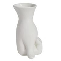 Wazon Jonathan Adler Marcel Vase biały H 15 cm