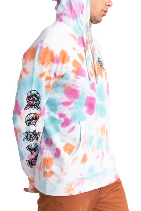 Bluza męska Element Bloom Tie Dye bawełniana z kapturem r. S