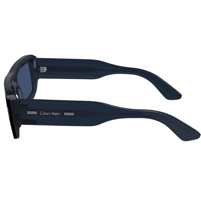 Okulary przeciwsłoneczne Calvin Klein CK24503S 438 niebieskie unisex prostokątne
