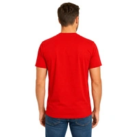 Koszulka męska Fruit of the Loom Softpun czerwona t-shirt r. S