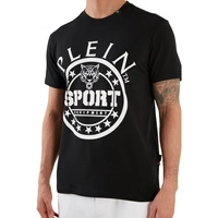 Koszulka męska Plein Sport t-shirt czarny z nadrukiem r. L