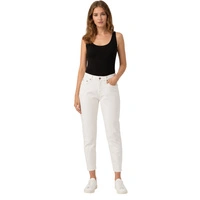 Spodnie damskie Zara Mom Fit jeansy klasyczne kremowe r. 38