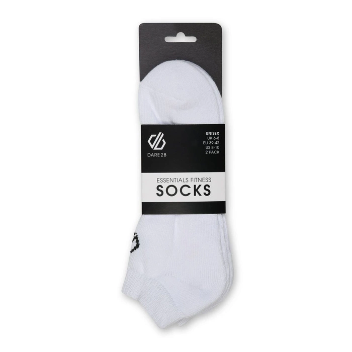 Skarpetki unisex Dare2B Essentials Fitness 2pak biały r. 39-42