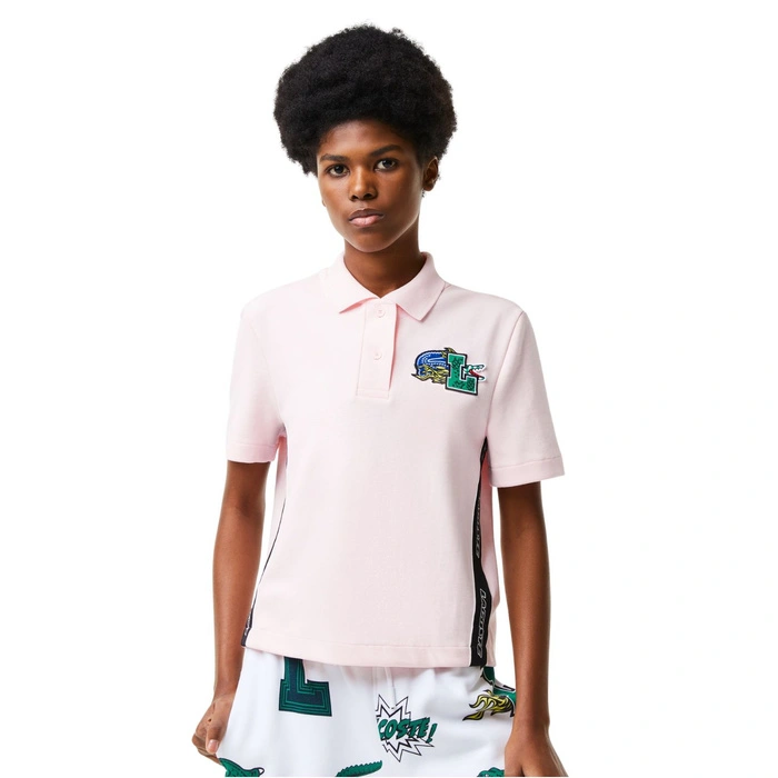 Koszulka damska Lacoste Lacoste Holiday Polo klasyczna różowa r. XXS