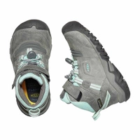 Buty dziecięce Keen Ridge Flex Mid WP trekkingowe skórzane szare r. 24