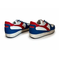 Buty damskie Diadora Mi Basket Low sneakersy skórzane biało-niebieskie r. 38