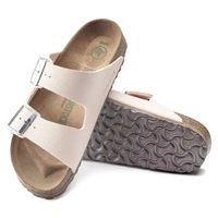 Klapki damskie Birkenstock Arizona BS birko-flor vegan jasno różowe r. 39