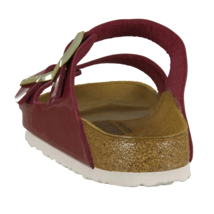 Klapki damskie Birkenstock Arizona BS regular birko-flor bordowe r. 37