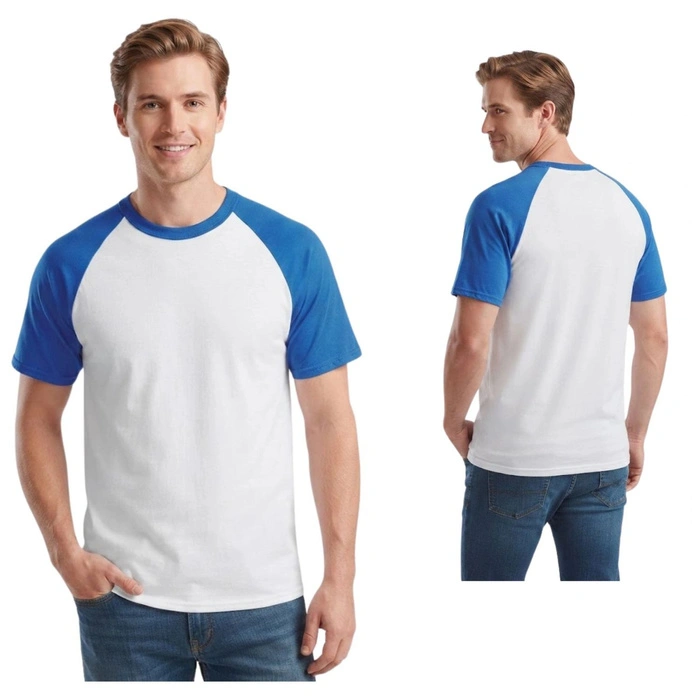 Koszulka męska Fruit of the Loom Baseball biała t-shirt r. L