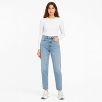Spodnie damskie Zara Classic Mom Fit jeansy niebieskie r. 42