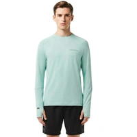 Koszulka męska Lacoste zielony longsleeve o kroju slim fit r. 3XL