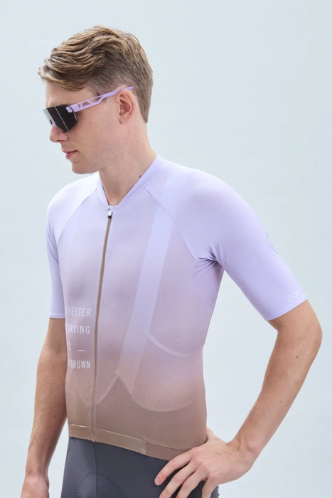 Koszulka męska POC Pristine Print Jersey rowerowa beżowa