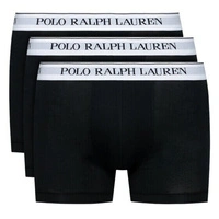 Bokserki męskie Polo Ralph Lauren 3-pak czarne z białą gumką r. XL