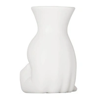 Wazon Jonathan Adler Marcel Vase biały H 15 cm