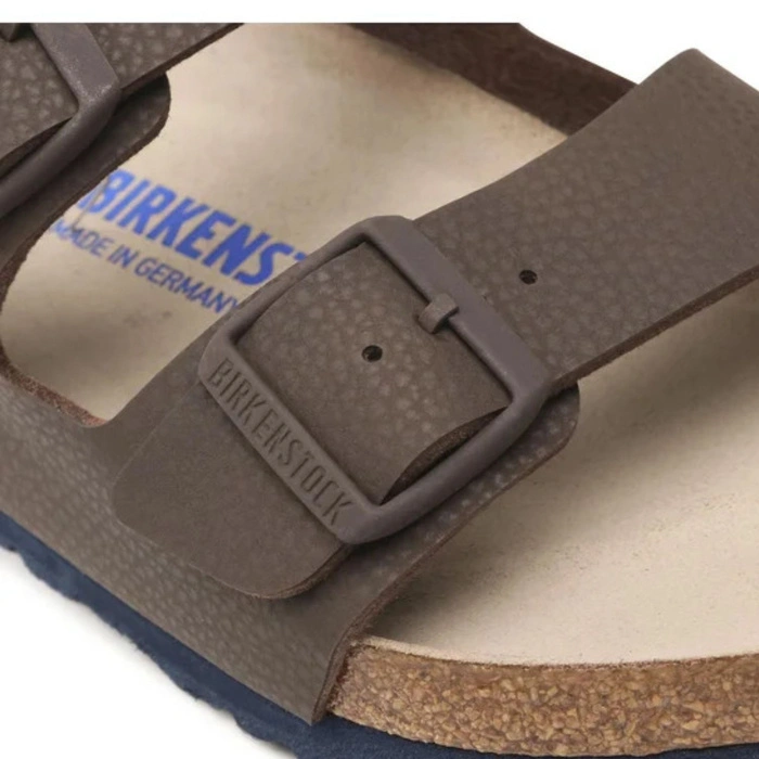 Klapki męskie Birkenstock Arizona regular z miękką wkładką brązowe r. 41