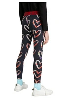 Legginsy dziewczęce Desigual Abril z nadrukiem serca r. 98