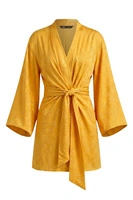 Sukienka damska Zara żółta elegancki fason kimono r. M