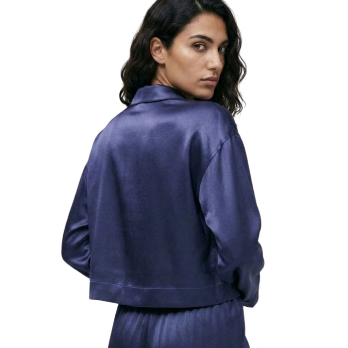 Bluza damska Zara rozpinanan granatowa r. M