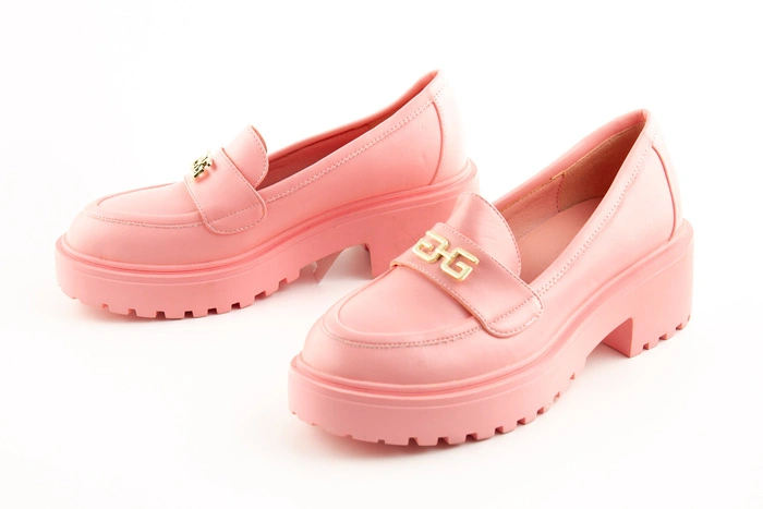 Buty damskie Gaelle Paris różowe skórzane mokasyny r. 37
