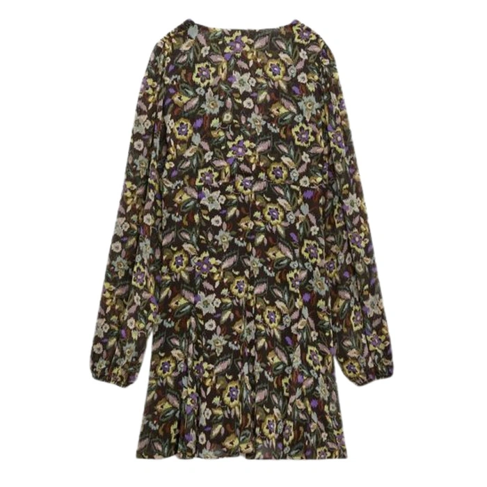 Sukienka damska Zara Mini w kwiaty szyfonowa wielokolorowa r. M