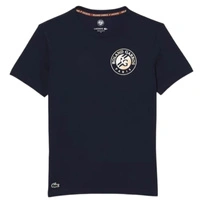 Koszulka unisex Lacoste x Roland Garros t-shirt granatowy r. XXS