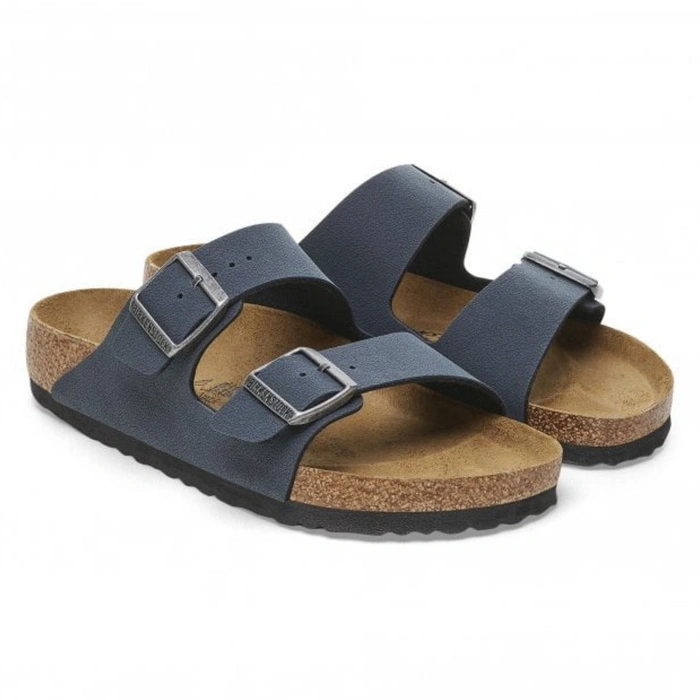 Klapki unisex Birkenstock Arizona profilowane granatowe