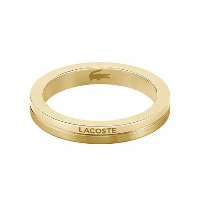 Pierścionek Lacoste Virtua ze stali nierdzewnej złoty 16 mm / 52