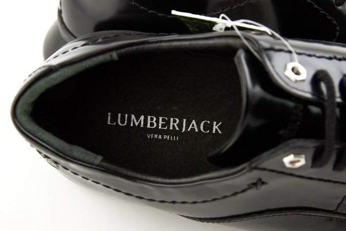 Buty męskie Lumberjack Matrix eleganckie czarne lakierowane r. 42