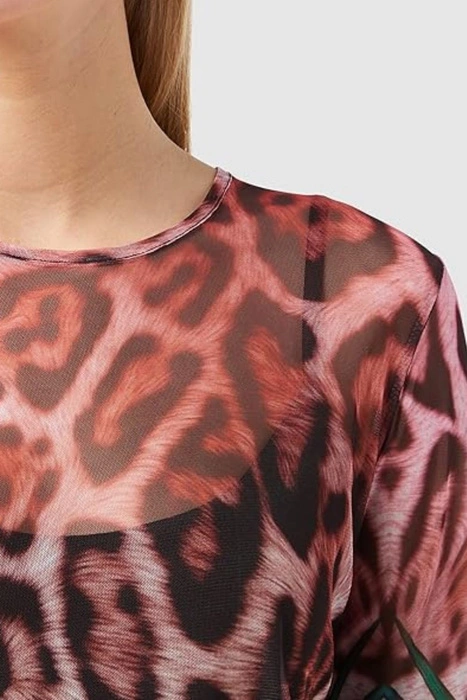 Bluzka damska Desigual Jungla siateczka panterka