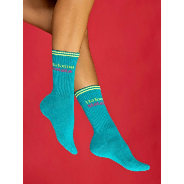 Skarpetki damskie FunkySteps zestaw 4-pak wysokie wzorzyste r. 36-40