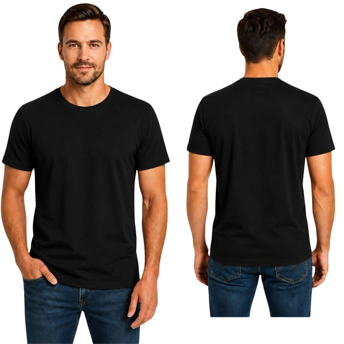 Koszulka męska Fruit of the Loom Softpun T czarna t-shirt r. XL