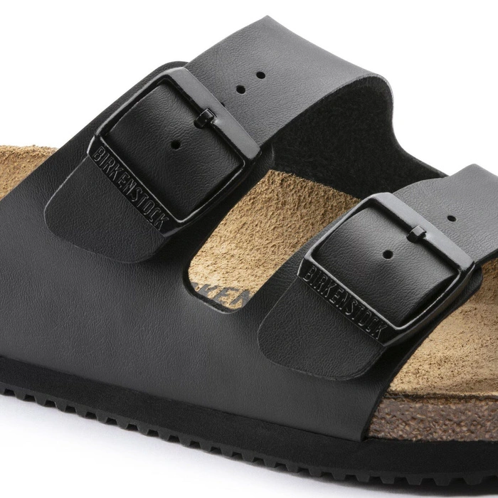 Klapki męskie Birkenstock Arizona skórzane regular czarne r. 45