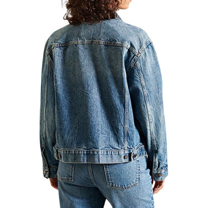 Katana damska Superdry Ov Boyfriend Trucker jeansowa r. XS