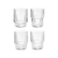 Szklanki Ferm Living kieliszki zestaw 4 sztuki szkło przezroczyste 60 ml