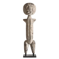 Rzeźba etniczna Barry Decorative z drewna tropikalnego ręcznie robiona 144 cm