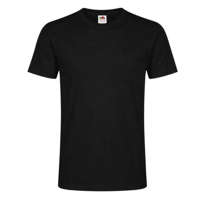 Koszulka męska Fruit of the Loom Softpun T czarna t-shirt r. XL
