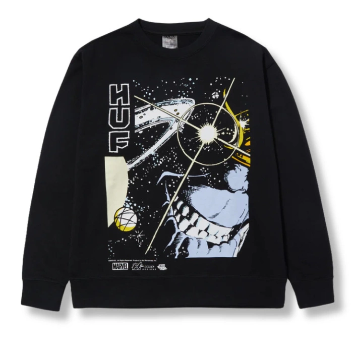 Bluza męska HUF x Marvel Avengers czarna bawełniana r. M