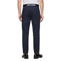 Spodnie męskie Tommy Hilfiger Flex Solid Tapered eleganckie granatowe r. M