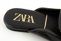 Buty damskie ZARA czarne z frędzlami eleganckie