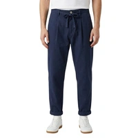 Spodnie męskie Zara workwear granatowe wiązane r. L