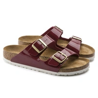 Klapki damskie Birkenstock Arizona BS regular birko-flor bordowe r. 36