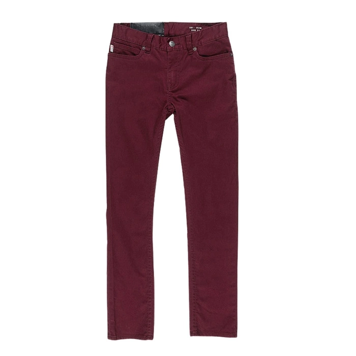 Spodnie chłopięce Element Color Boy jeansowe tapered bordowe