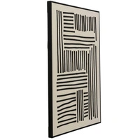 Obraz na płótnie Kare Design Artistic Line w czarnej ramie 70x110 cm