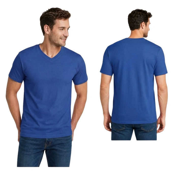 Koszulka męska Fruit of the Loom Valueweight niebieska t-shirt r. XL