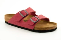 Klapki męskie Birkenstock Arizona BS regular skórzane bordowe r. 42