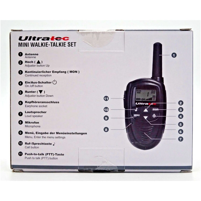 Walkie-talkie Ultratec zestaw mini 4 szt.