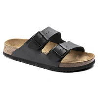 Klapki damskie Birkenstock Arizona skórzane Birko-Flor czarne r. 37