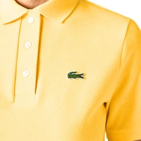 Koszulka damska Lacoste Regular Fit Polo bawełniana żółta r. XXS