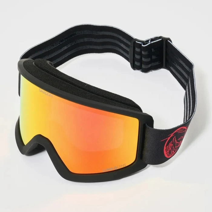 Gogle narciarskie Dragon DX3 OTG Red Ion snowboardowe cat. S4 i S1